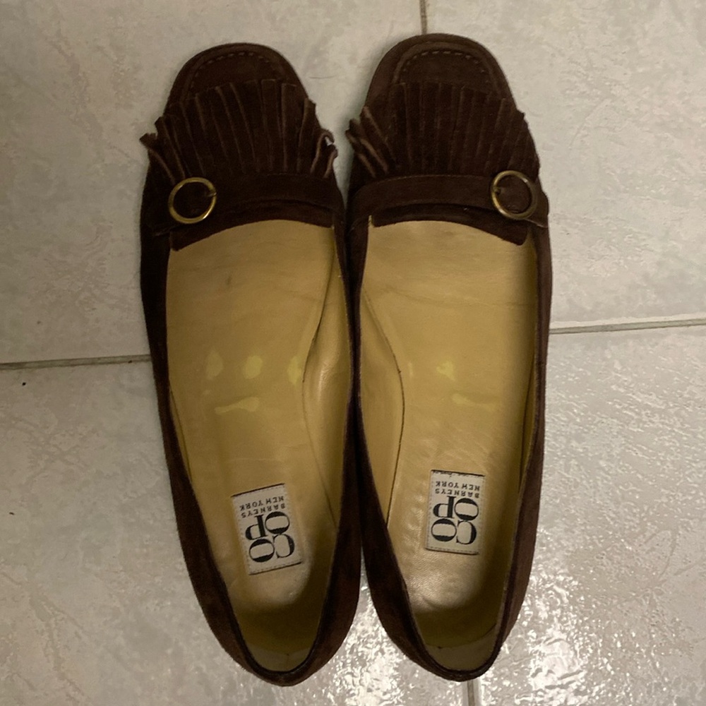 Suede baller flats